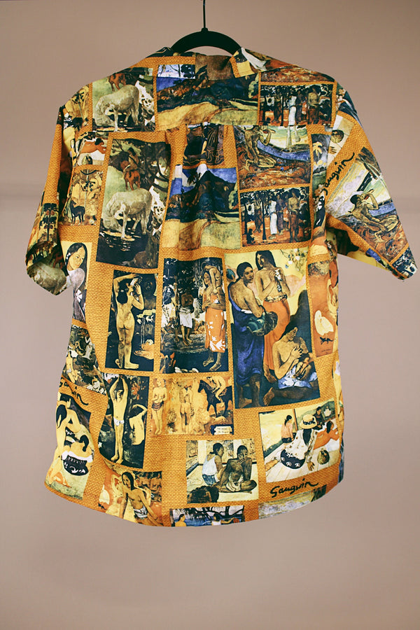 Short Sleeve Printed Button Up