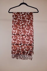 Printed Scarf with Fringe