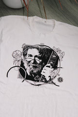 short sleeve white graphic Grateful Dead t-shirt from 1993