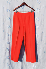 1980's women's vintage red set with pants and blazer