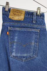 505 levi's jeans 38 width x 30 length dark wash denim