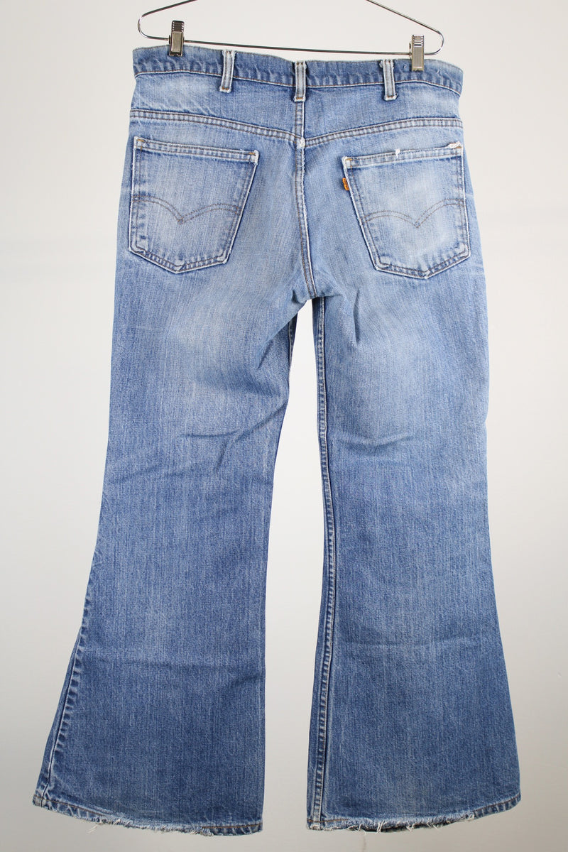 light wash flared levi's jeans SF 207 style 36 width x 31 length 