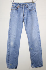 light wash 501 levi's denim jeans 32 width x 36 length