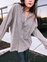 long sleeve checkered button up shirt with collar pendleton cotton