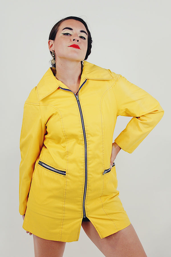 vintage yellow long jacket