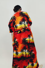 vintage Hawaiian muu muu dress back