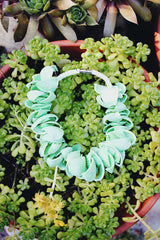 Vintage green seashell bracelet 