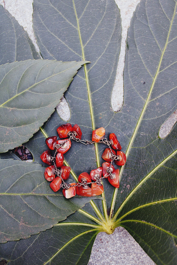 Vintage Carnelian stone bracelet