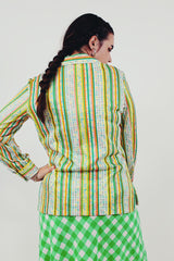 vintage striped blouse back